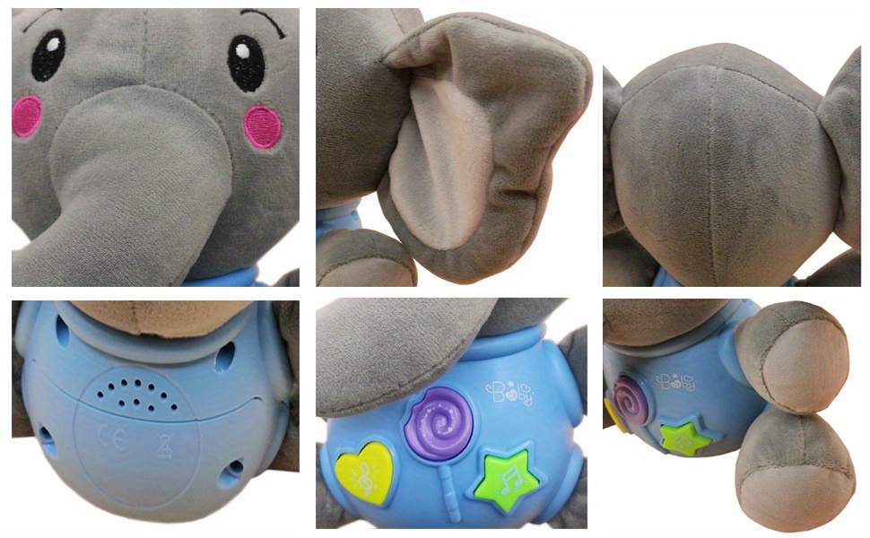 Plush Elephant Music Baby Toys 0 3 6 9 12 Meses Brinquedos - Temu
