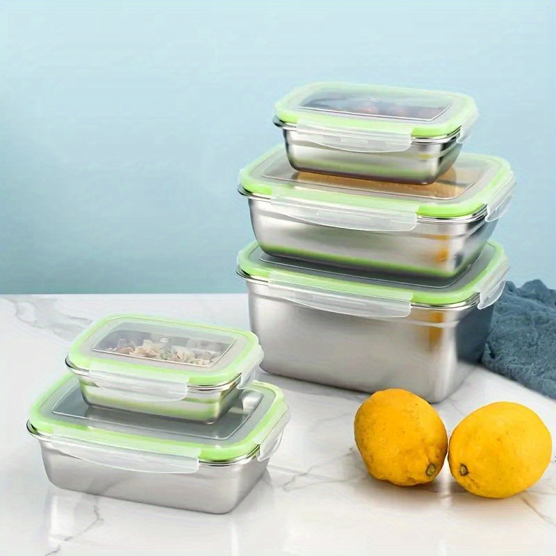 Lunch Box Stainless Steel Lunch Box Picnic Food Seal Storage - Temu