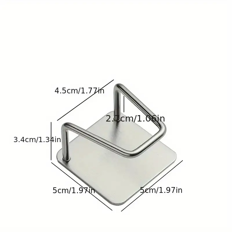 2pcs Kitchen Stainless Steel Sink Sponges Holder Self Adhesive