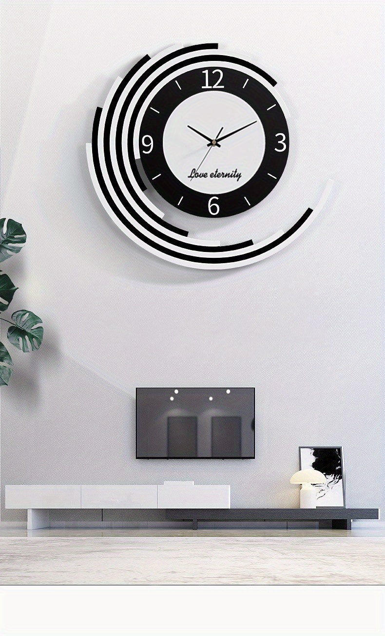 Wall Clock, Wall Art Clock, Modern Luxury Living Room Clock, Nordic 