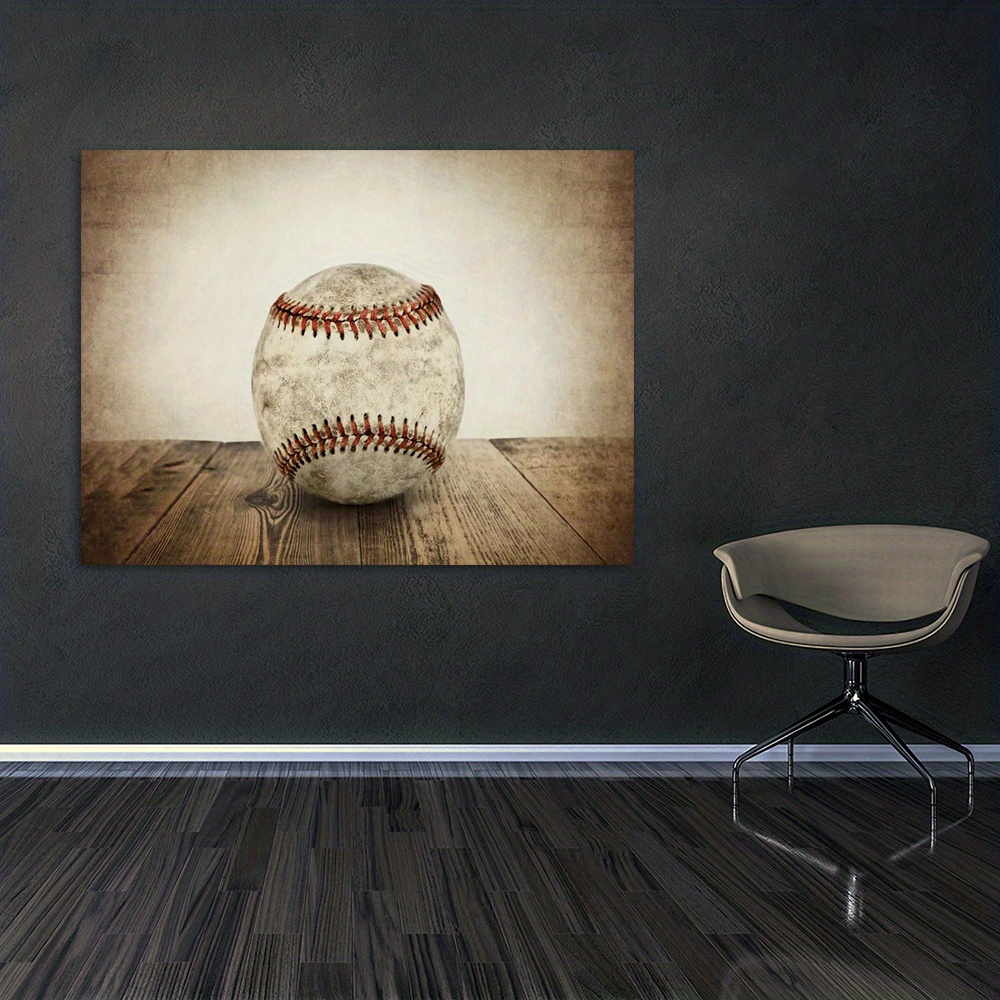 Vintage Baseball Poster - Perfect For Boys Bedroom And Home Decor - Printed  Canvas Painting - Wall Art - No Framed - Living Room, Office, Dining Room -  Temu