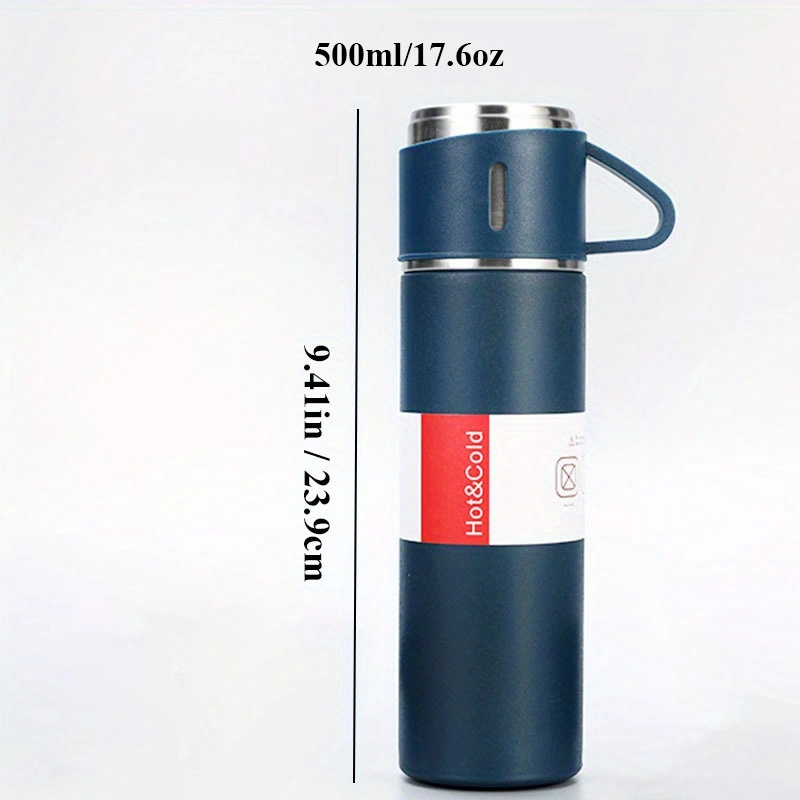 Vacuum Flask 500ml/17.6oz Insulated Flask Double Walled Vacuum