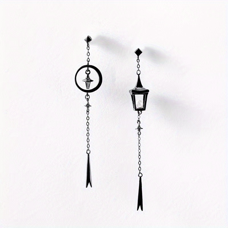 Timetorch 'an Old Dream Earrings, S925 Material Throughout, Asymmetrical Ab Design, Inlaid With Shell Beads