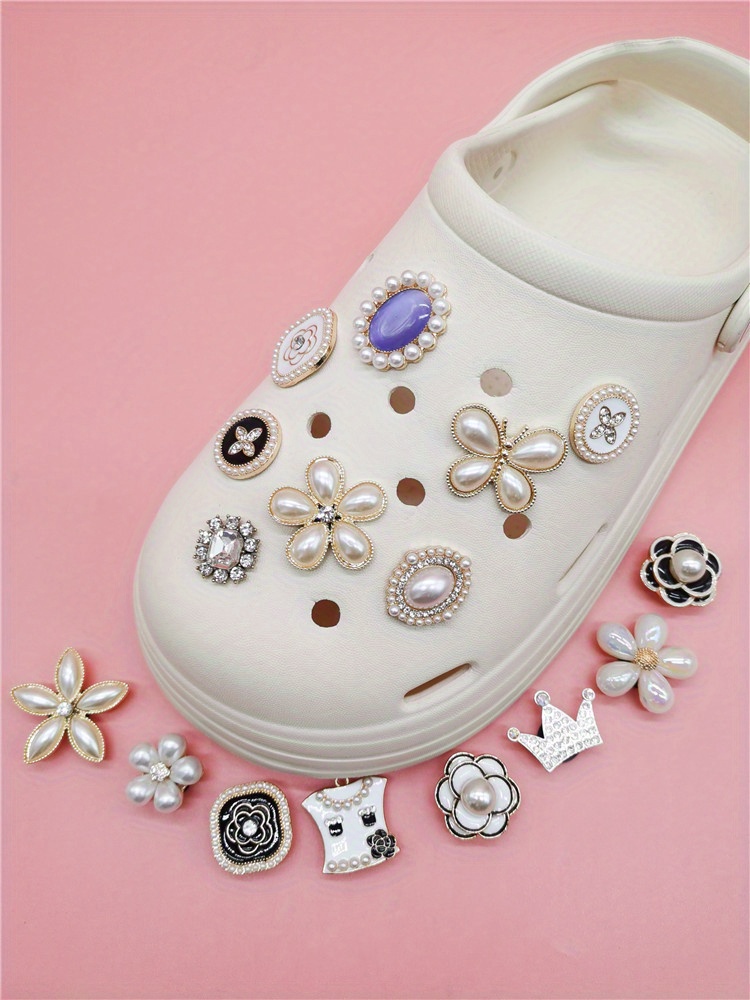  Bling Chain Charms for Clog Shoes Decoration, Luxury