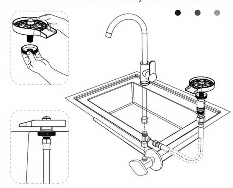 Evier muni d'un dispositif de rinçage et/ou de séchage, en particulier de  verres ou analogues - Patent 0553587