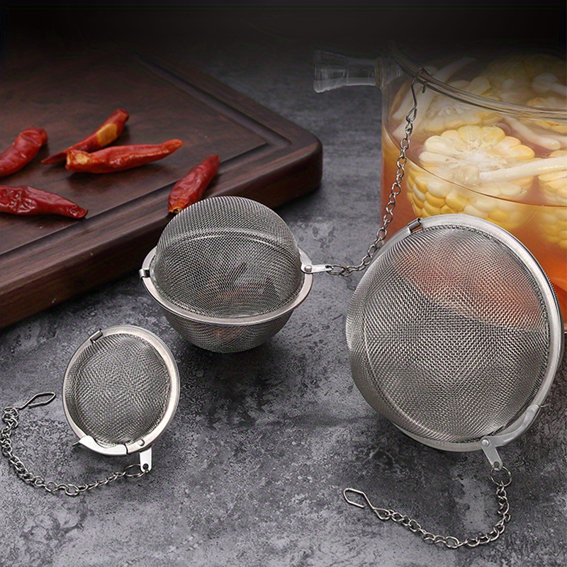 Mesh Seasoning Ball Spice Ball Metal Tea Bag Tea Ball Tea - Temu