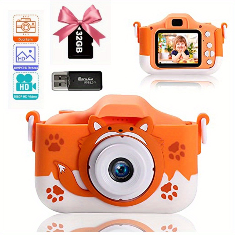 Cámara digital con carga USB Micro cámara de juguete para regalos de fiesta  para niños (amarillo) Ehuebsd Para estrenar
