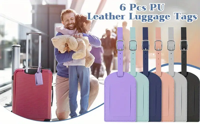 1PCS PU Etichetta per bagagli Luce morbida Accessori da viaggio