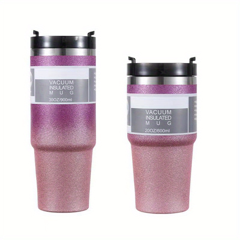 Double Wall Vacuum Cup Stainless Steel Insulated Cup Car Temu