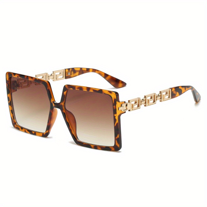 Men's Oversized Square Sunglasses UV400 Protection
