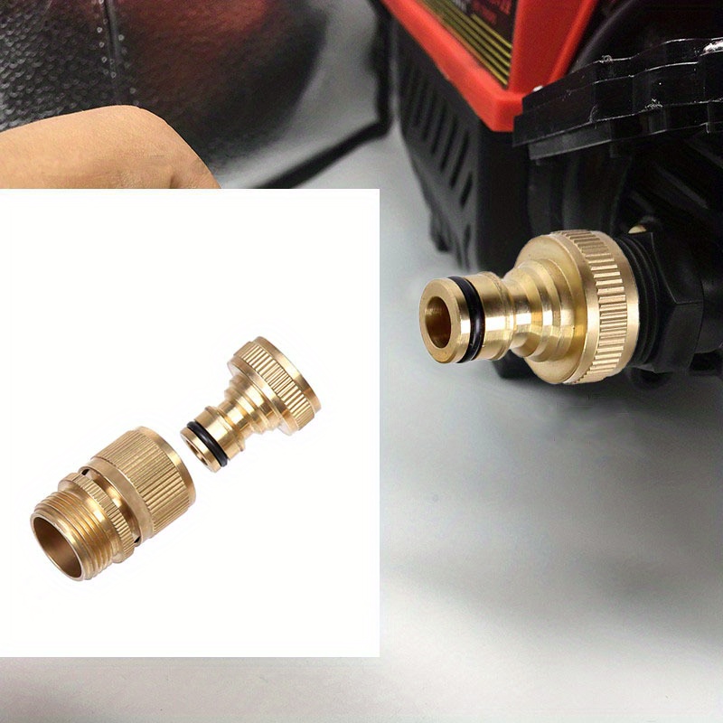 Brass Hose Tap Connector 3/4 Female Water pipe Connector Temu