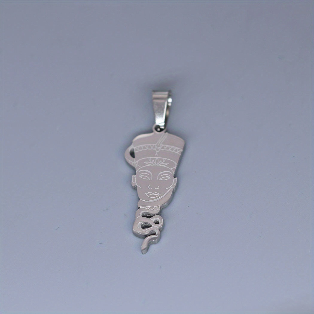 Pendentif Serpent Punk Rétro, Personnalité Tendance Pour Garçons, Collier En Acier Titane