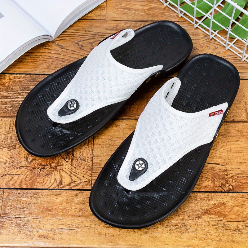 Summer New Men's Slipper Casual Beach Shoes Breathable Trendy Flip Flops