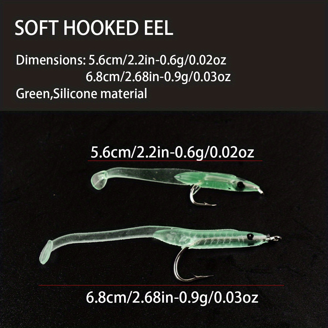 Luminous Soft Fishing Lures - Bionic Bait With Hook - - Perfect