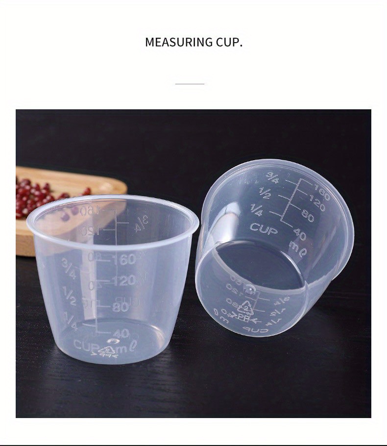 2Pcs 160ml Rice Measuring Cups Scale Plastic Kitchen Rice Cooker Accessories