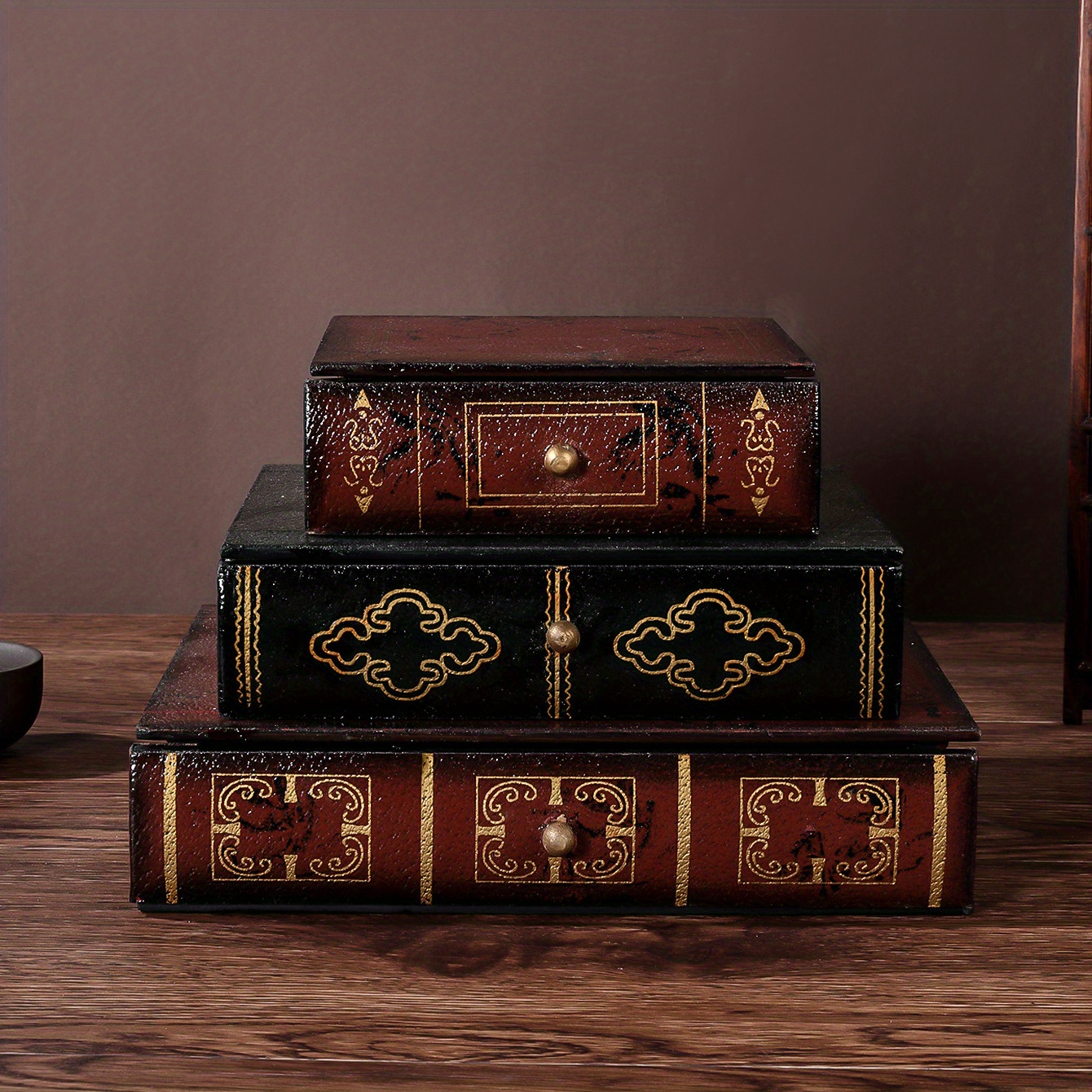 Wooden book art box 