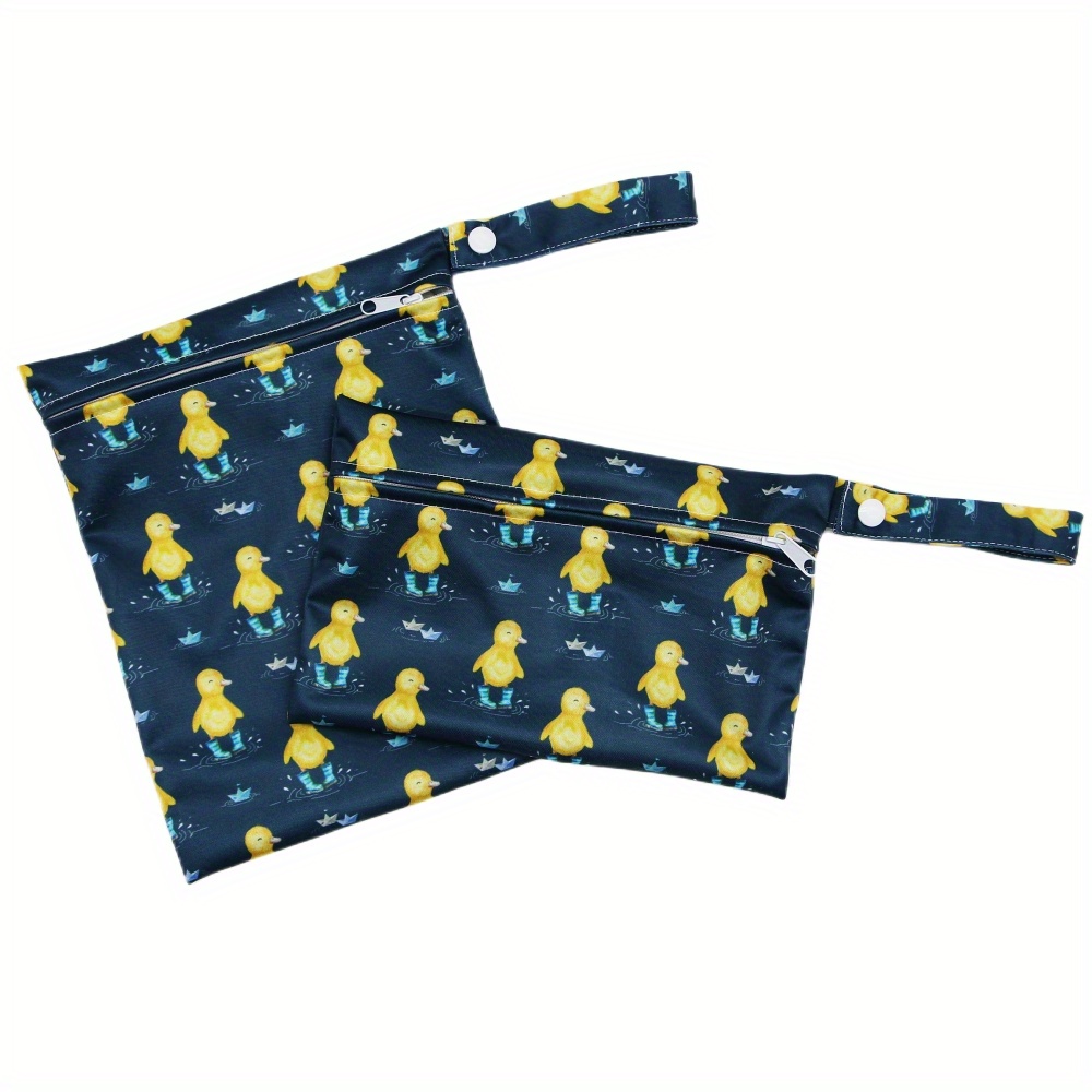   2 pcs duck print diaper bag details 3