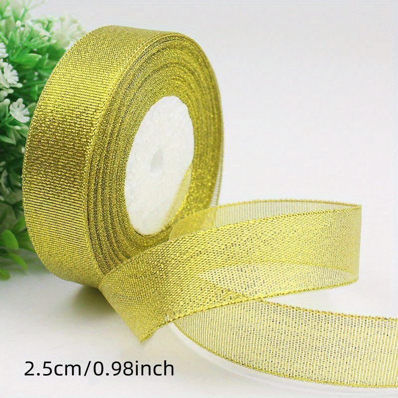 Satin Center Band Ribbon - Antique Gold - 1.5 inch - You Choose Yards