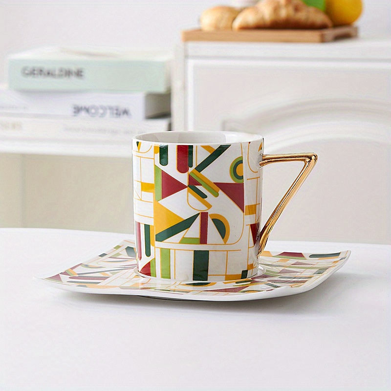2pcs Tasses à café en céramique 150ml, tasses à café en poterie faites à la  main Tasse à thé avec grande poignée pour le bureau et la maison,  micro-ondes et lave-vaisselle