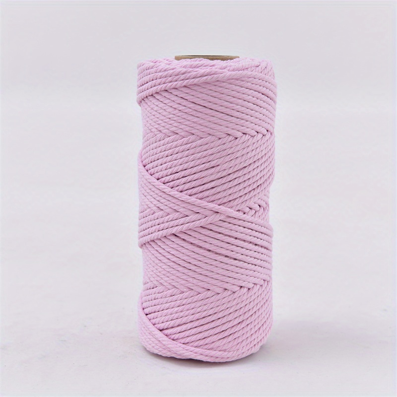Red Cotton Rope Macrame Cord Twisted Cotton Cord Knitting - Temu