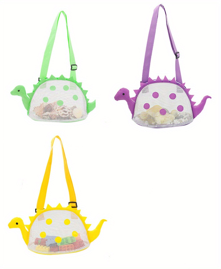 Small Dinosaur Children Messenger Beach Bag - Purple
