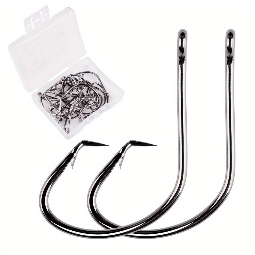 Octopus Circle Hooks Extra Sharp Black High Carbon - Temu