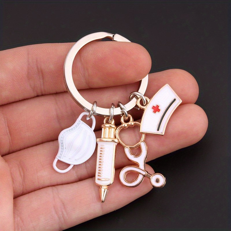 GALPADA Lung Lobe Keychain Nurse Decor Keychain for Keys Key