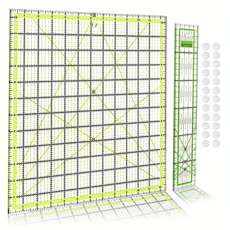 Sewing Rulers, Acrylic Quilting Rulers, Square Quilting Rulers and Templates,  Fabric Ruler, Sewing Rulers and Guides for Fabric, Square Rulers