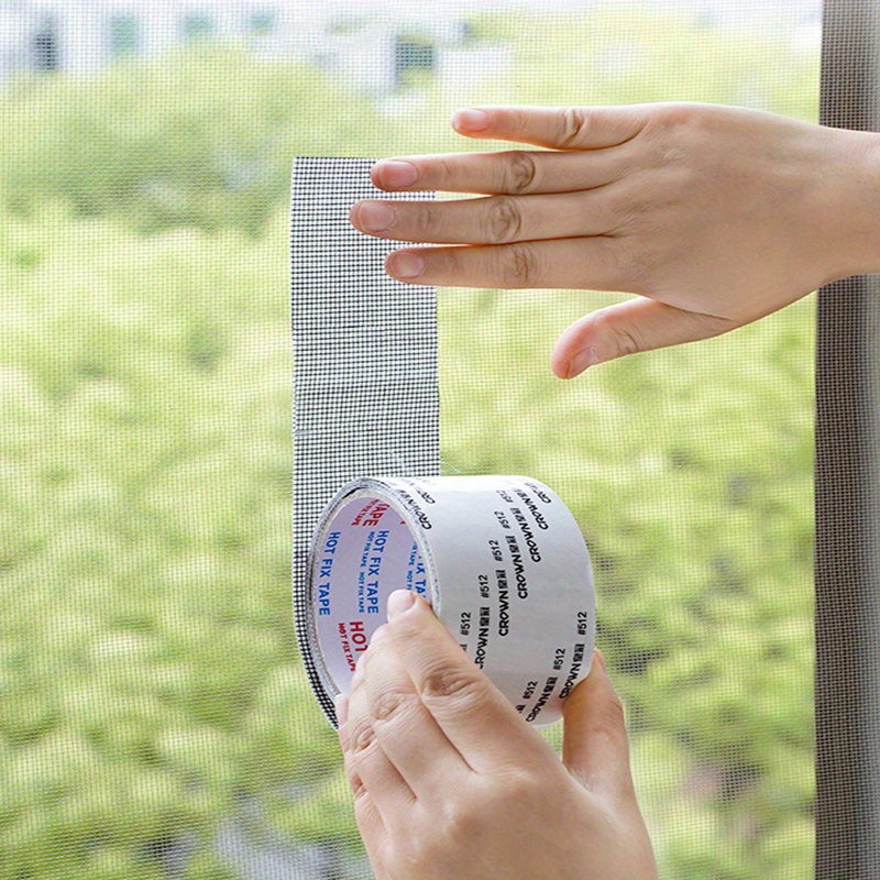 6.56' Window Screen Repair Tape: Strong Adhesive & Waterproof Mesh Tape For  Covering Tears & Holes - Perfect Screen Patch Repair Kit - Temu