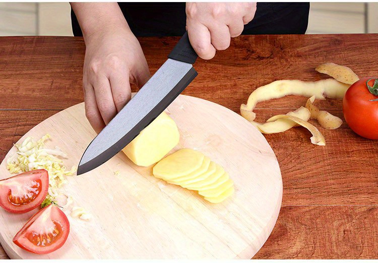 Ceramic Paring Knife, Zirconia Blade With Sheath Cover, Ceramic Blade Easy  To Hold The Handle, Fruit And Vegetables Paring Knife, Kitchen Tools - Temu