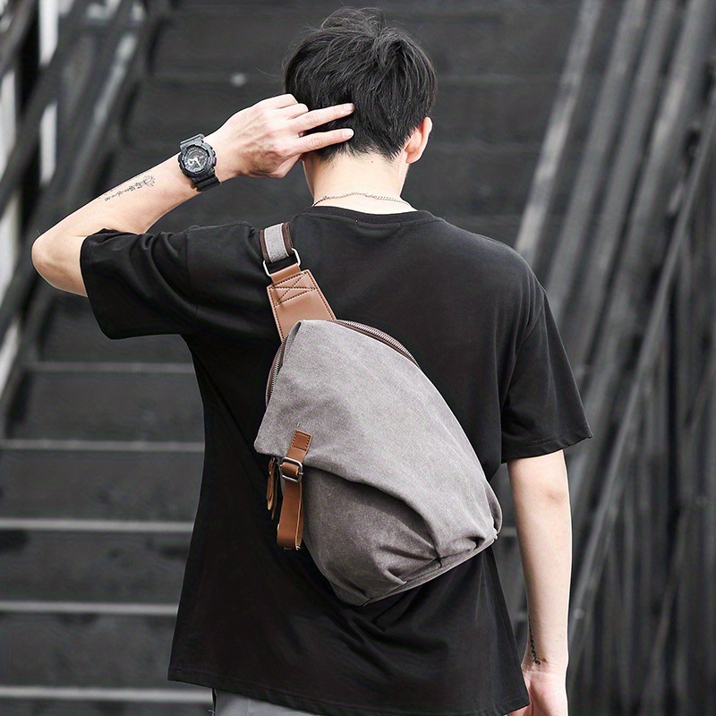 Men's Casual Crossbody Bag, School Bag, Minimalist Outdoor Messenger Bag -  Temu Austria