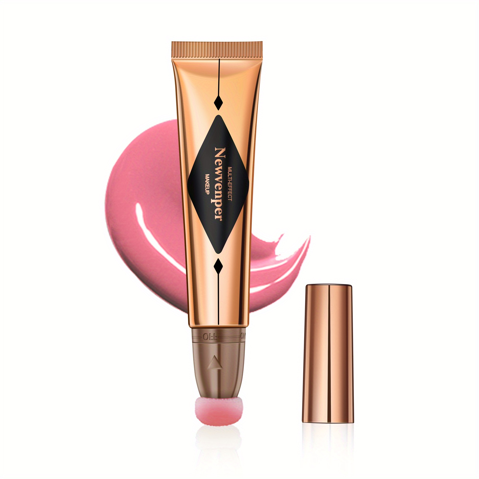 Liquid Blush With Sponge Applicator Long Lasting Smooth Creamy Formula