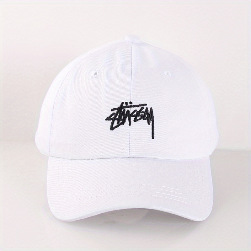 Letter Embroidery Baseball Cap Solid Couple Sports Hat Adjustable Dad Hats