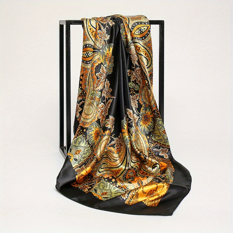 Italian Designer Paisley Scarf in Finest Silk