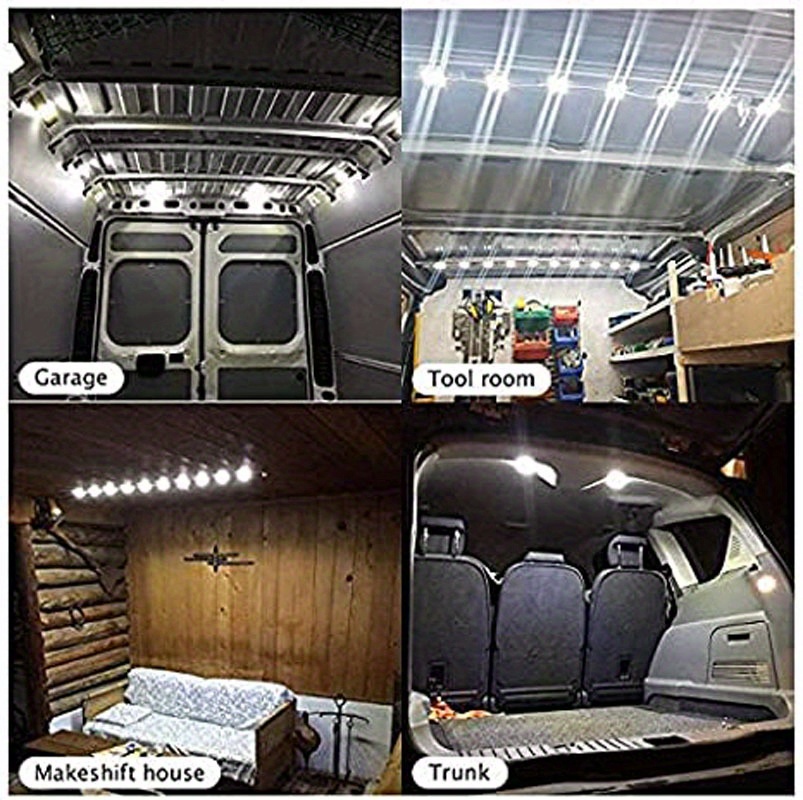 20 Modules Van) Light Car Interior Light Bright White - Temu