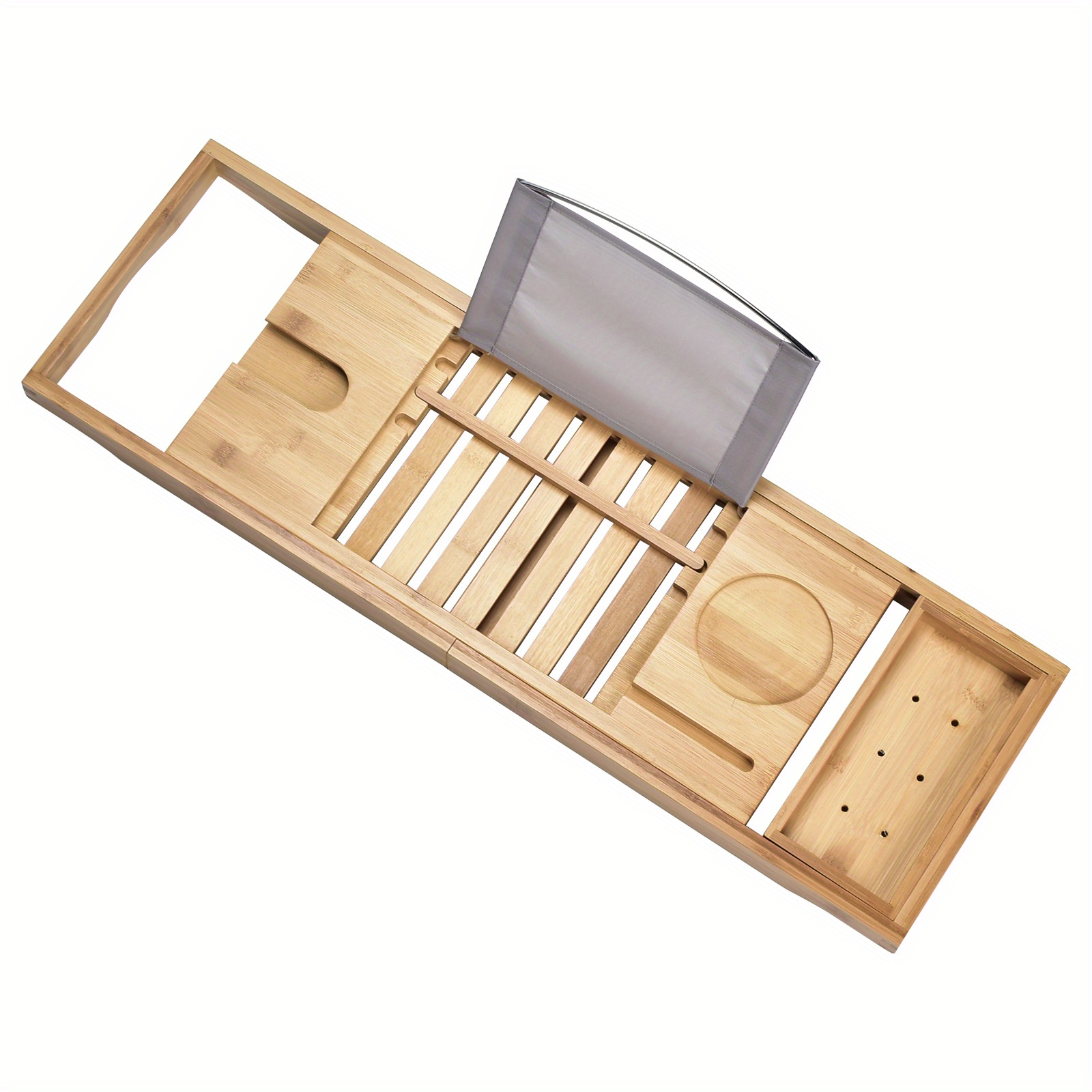 Bathtub Caddy Tray Crafted Bamboo Bath Tray Table Extendable Reading Rack  Tablet Phone Holder, 1 unit - Kroger