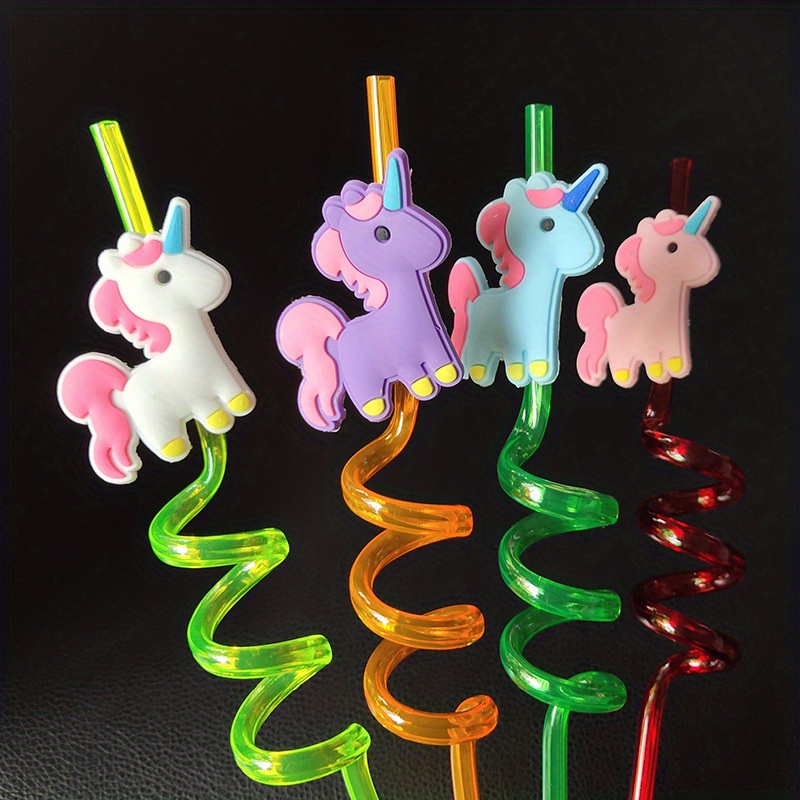 Unicorn and Dragon Paper Straws