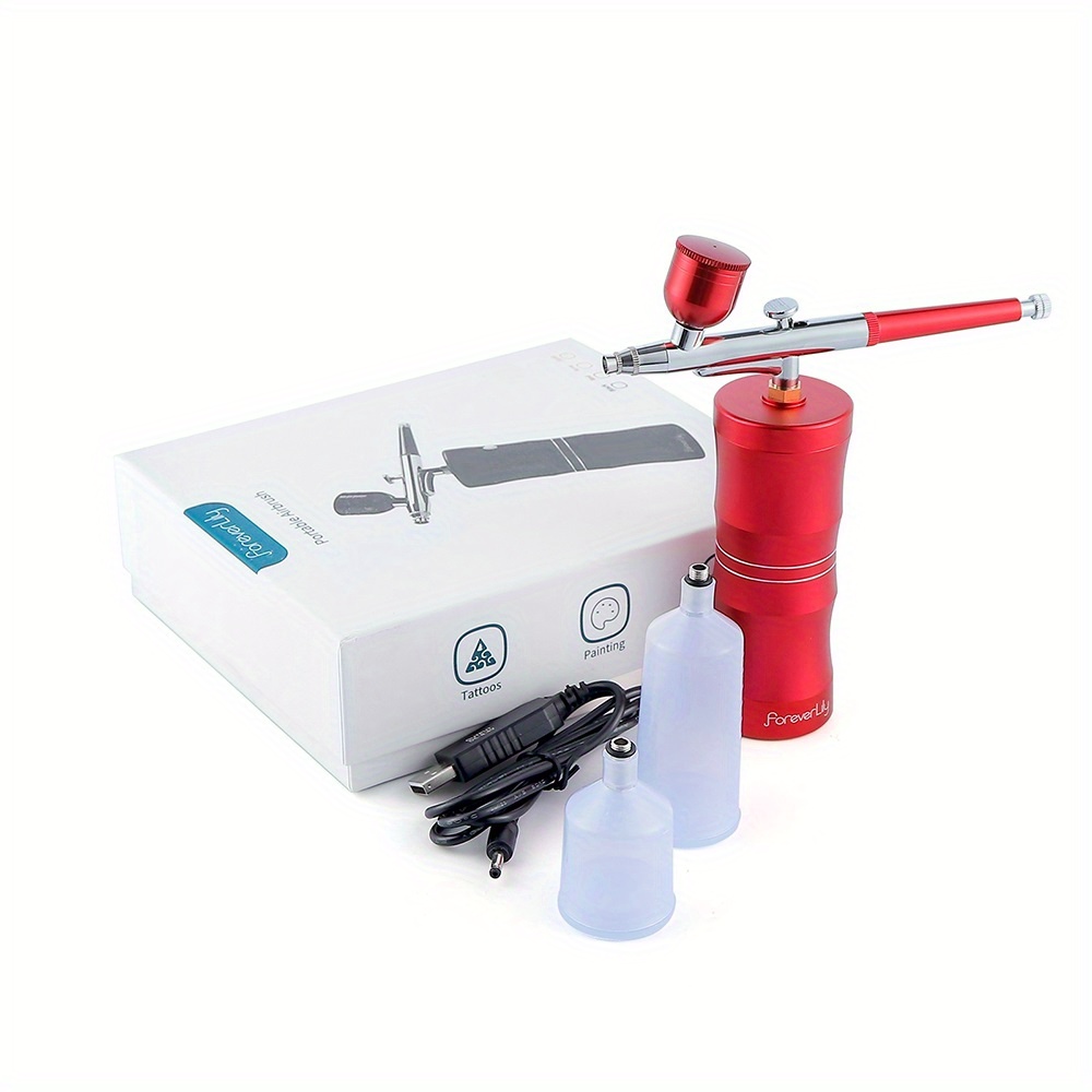 Mini Air Compressor Kit Portable Air-Brush Paint Spray Gun