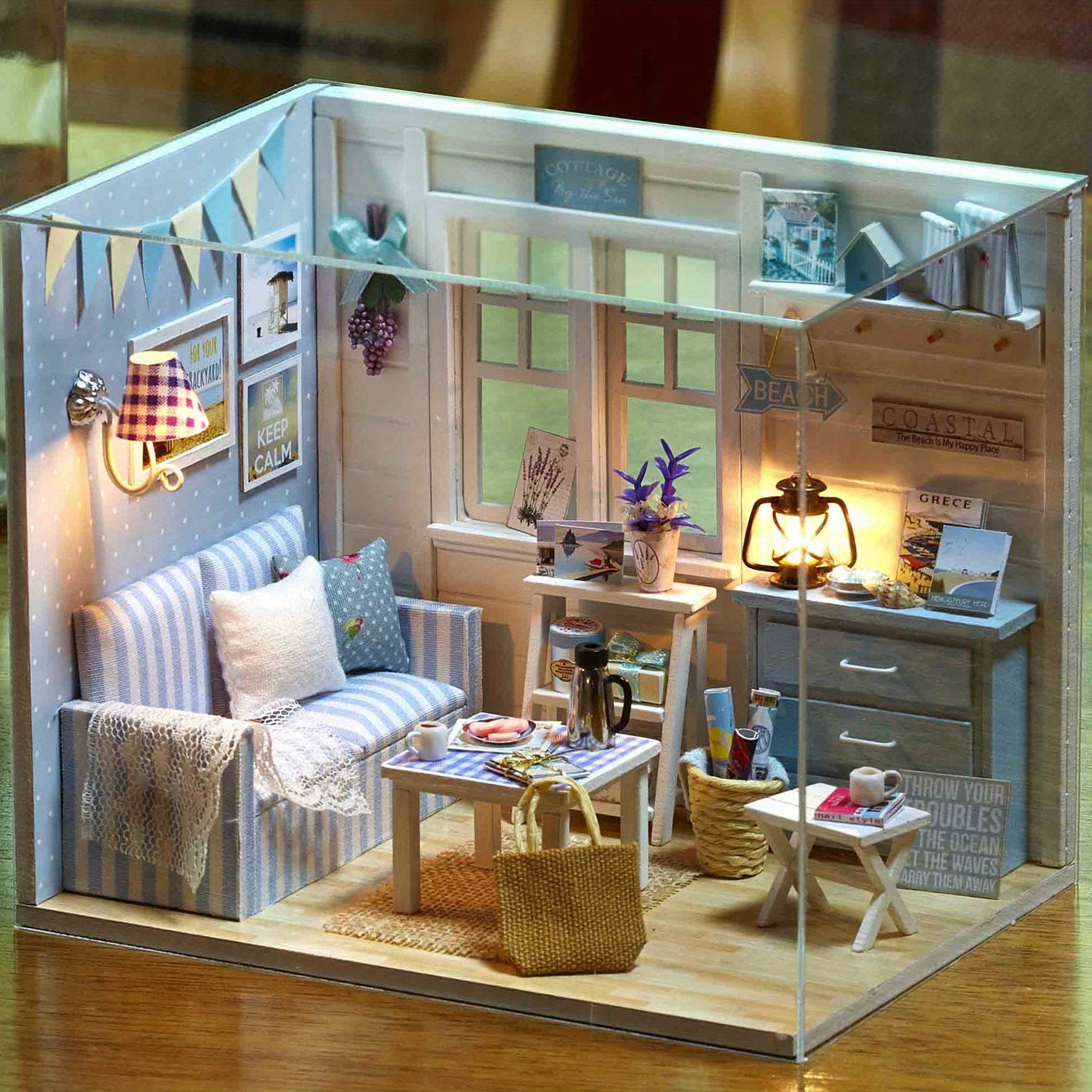 Diy Coffee Shop House Home Decorations With Furniture - Temu