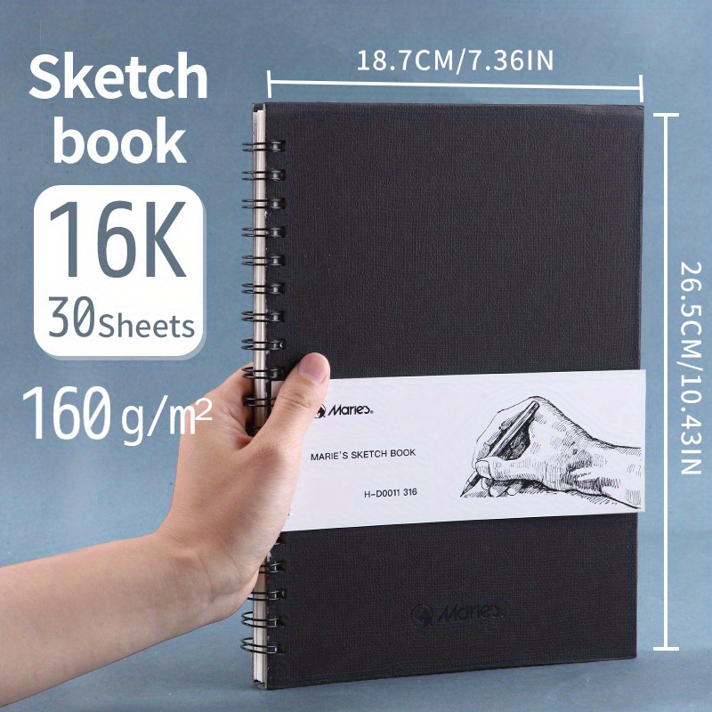 Marie's Sketch Book heavyweight 160gsm sketch Pads Drawing - Temu