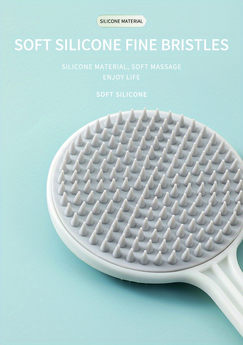 1pc Silicona Espalda Scrubber Es Adecuado Cepillo Baño Ducha - Temu