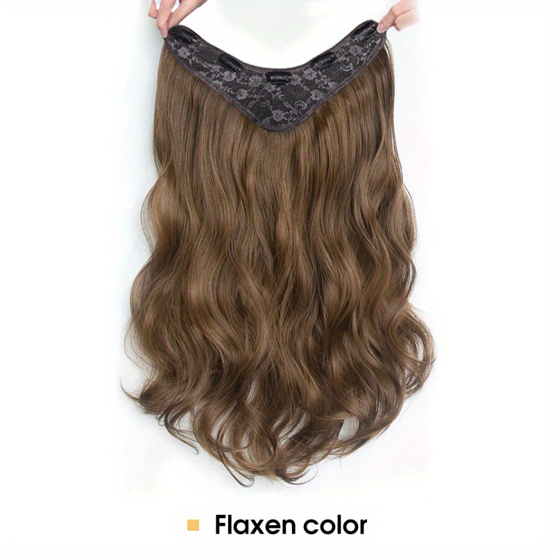 Caugtoo 20  Invisible Wire Hair Extensions Curly Hair Extensions - Ha -  KYUKCHIC