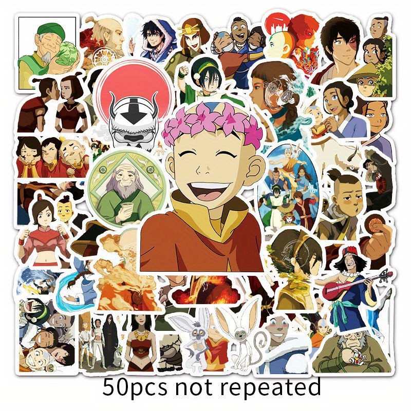 The Last Airbender Stickers, 50 PCS