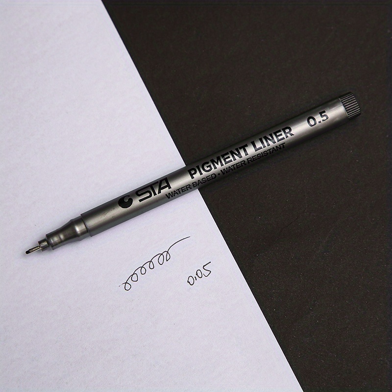 Fineliner, Beupro nero Pigment Liner micro penne da disegno per schizz –