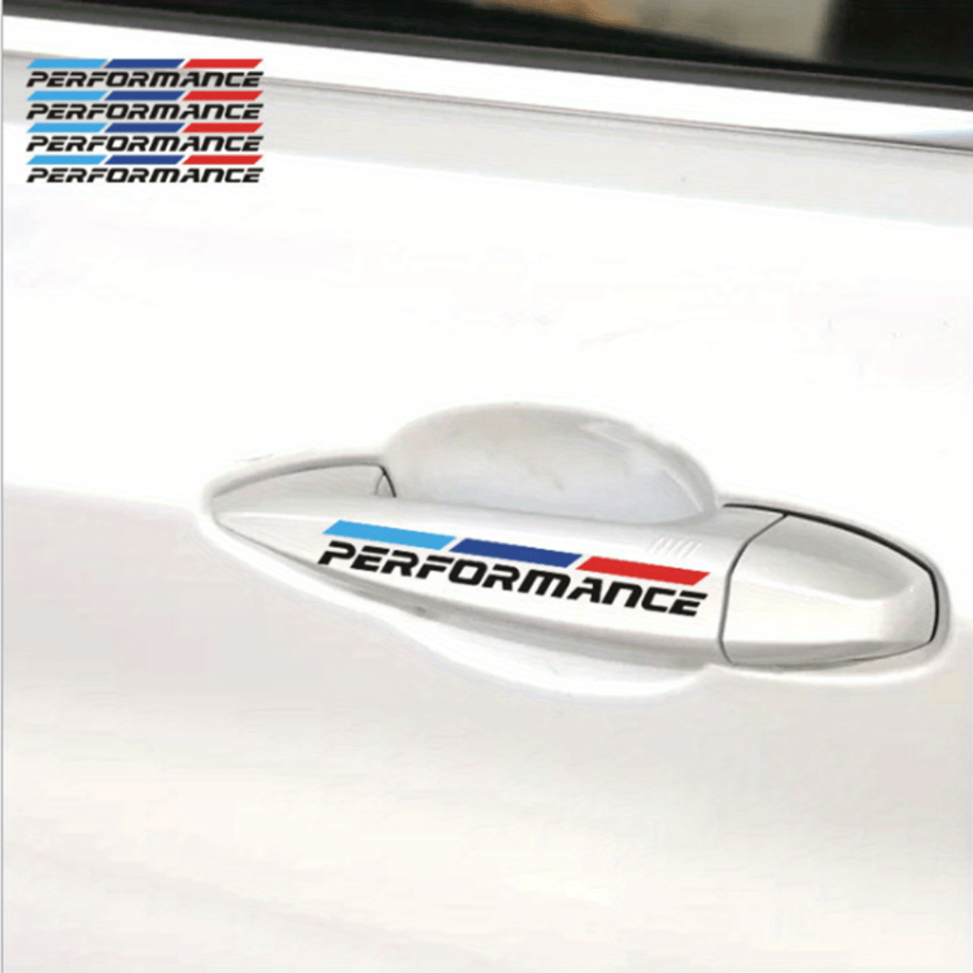 BMW M Performance Car Door Handle Decal Stickers - Stealth Car