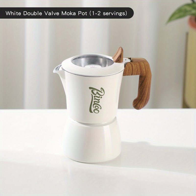 Jrm0360 Bialetti Hand Moka Pot Household Double Valve Coffee Pot