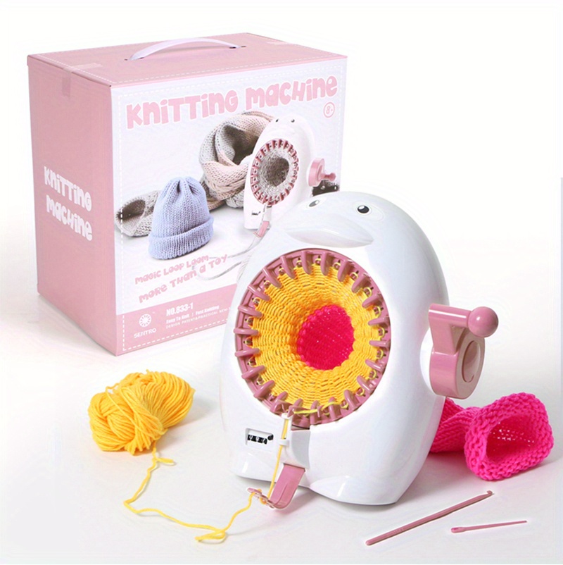 Penguin Style Knitting Machine Cylinder Wool Loom Hand - Temu