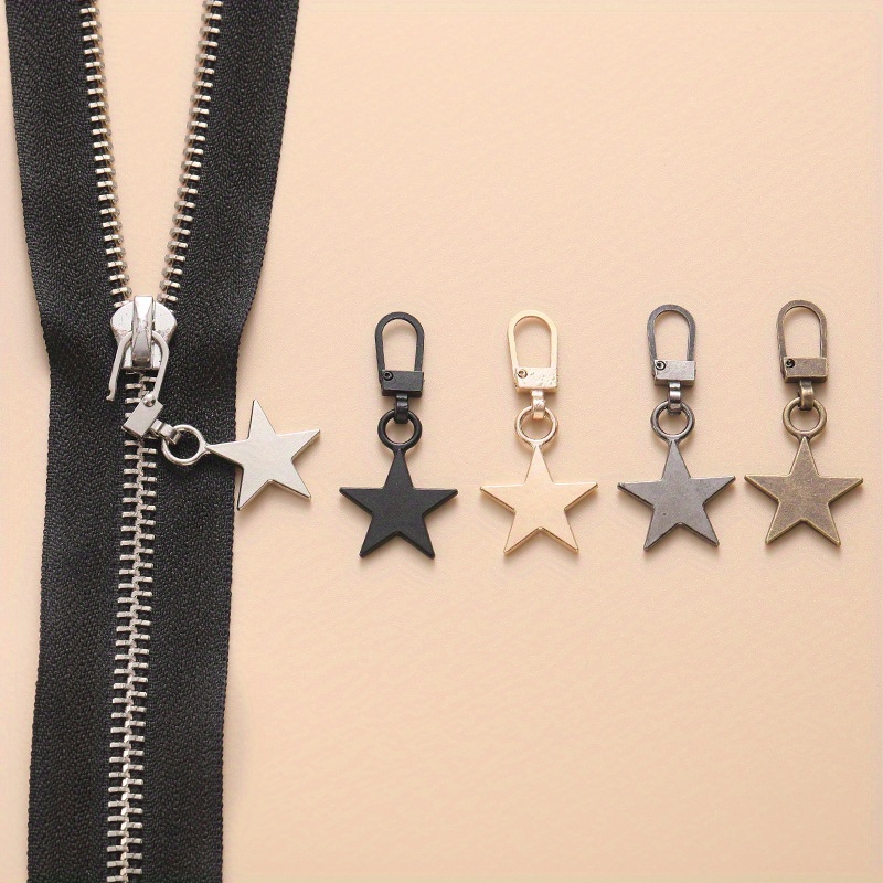 Star Shape Detachable Zipper Pull Replacement Zipper - Temu