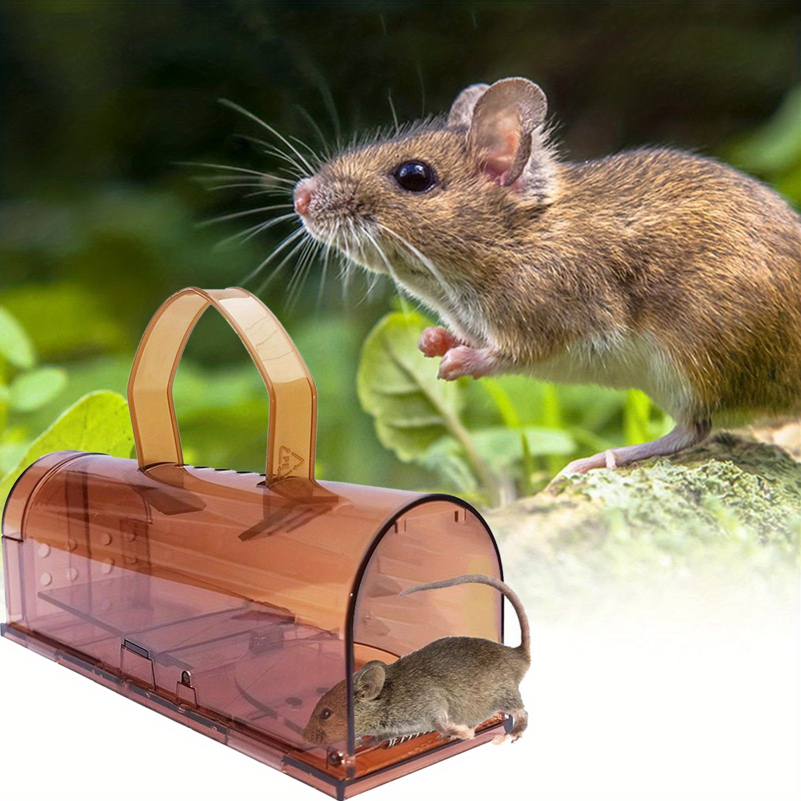 4 Pcs Humane Mouse Traps No Kill, Live Mouse Trap, Reusable Mice Trap Catch  for House & Outdoors