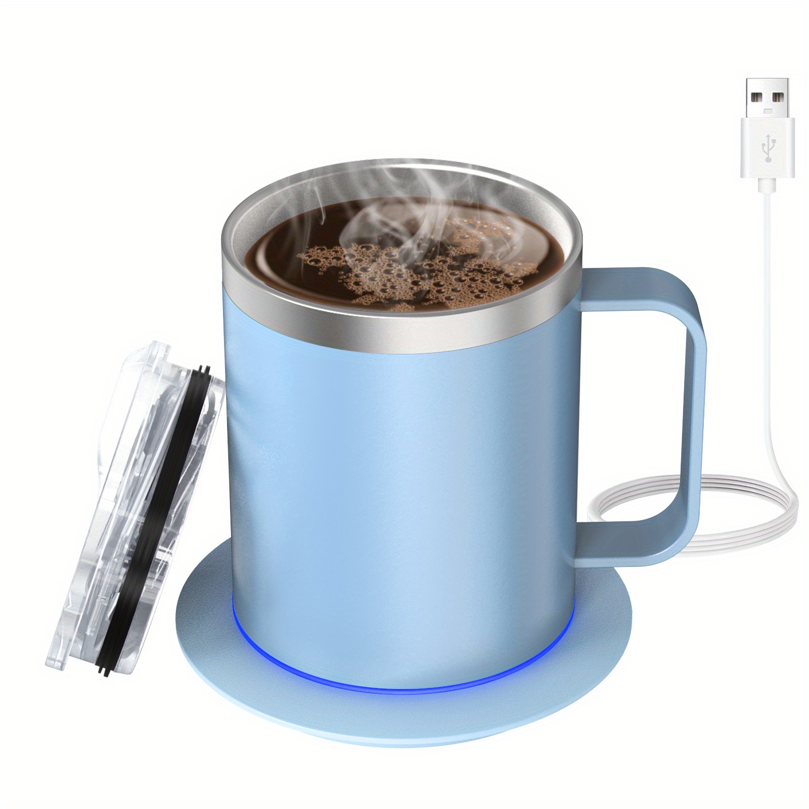 ador de taza de café inteligente pa escritorio, , oficina, calefacción pa  café, té de leche, taza de Soledad Calentador de taza de café